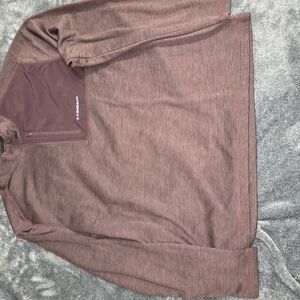 G.H. Bass Co. Burgundy Quarter-Zip Pullover